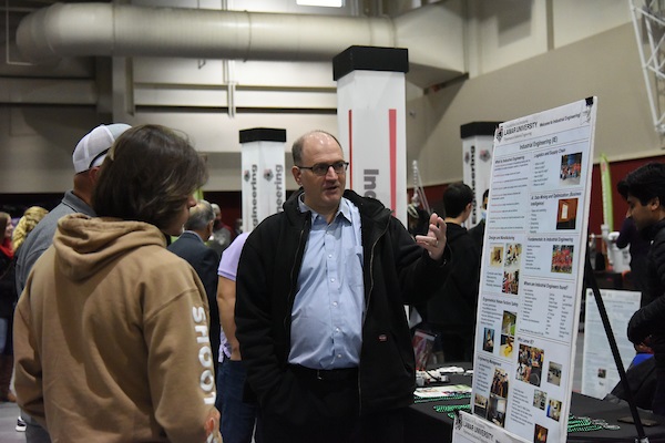 poster presentation at a conference