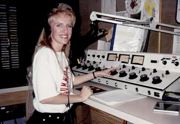 Debbie Bridgeman, then known as Debbie Wylde, above, was responsible for manually changing tracks when she worked at WDDJ 97 FM in Kentucky during the 1990s.