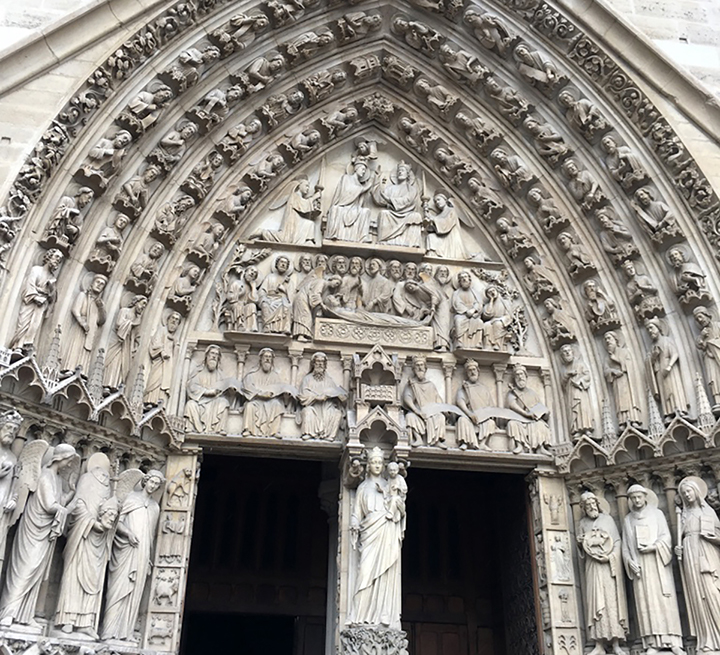 On April 15, Notre Dame, the 14th century Roman catholic church and center of France caught fire during routine repairs. LeTulle took the above photo at a study abroad trip to Paris in 2017. Photo courtesy of Hannah LeTulle
