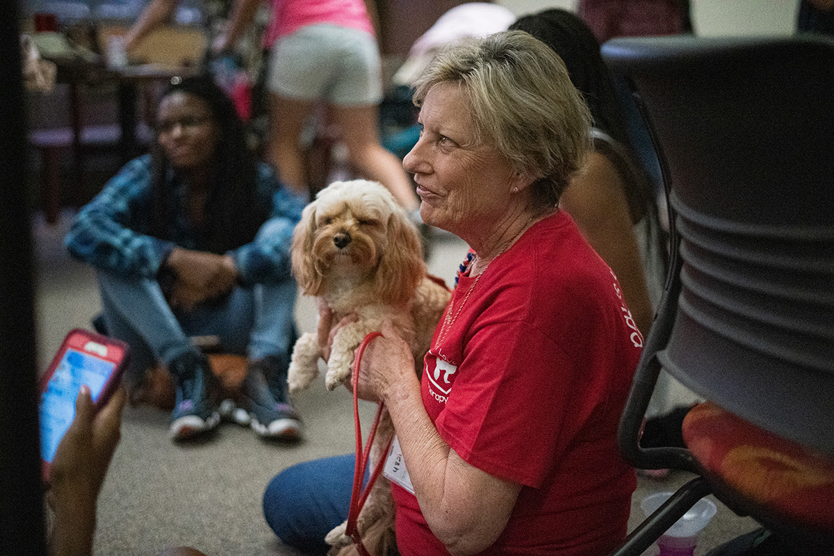 The therapy dogs will return to the Setzer Student Center, Dec. 2, from 6 p.m. to 8 p.m.