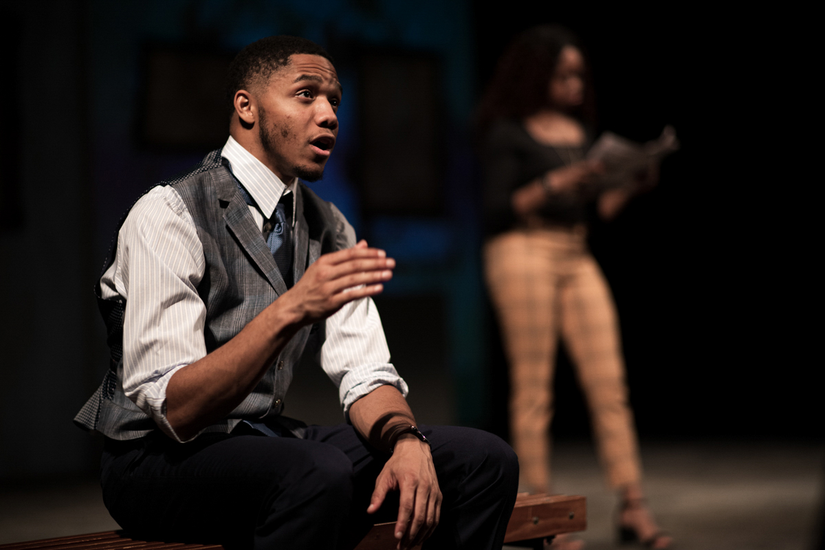 Austin Jones plays Sterling North in LU theatre’s “The Permanent Collection,” presented Nov. 7-10 in the University Theatre. UP photo by Noah Dawlearn