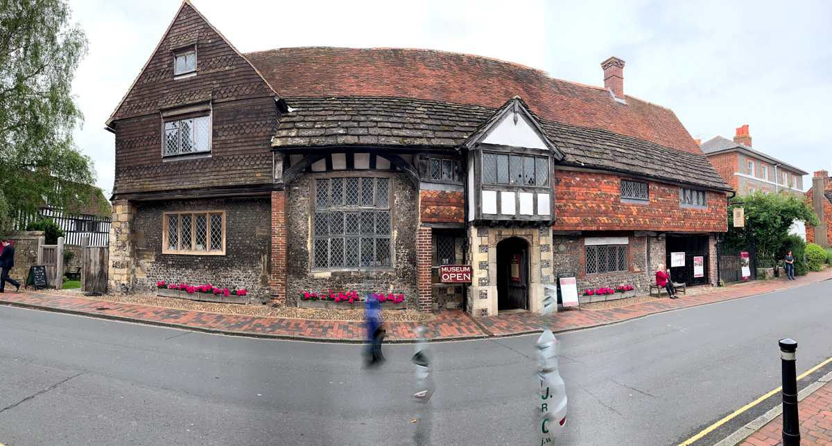 Exterior of Anne of Cleaves' house in Lewes, England. 
