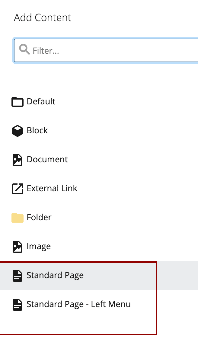 Add Content Page Assets