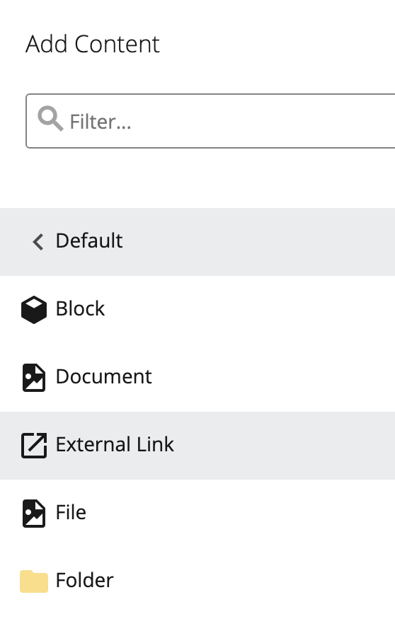 Add an External Link