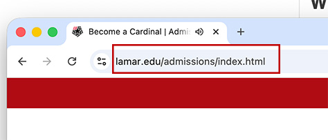 Copy the URL from address bar