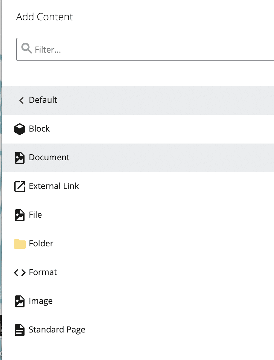 Upload Document - Add Content