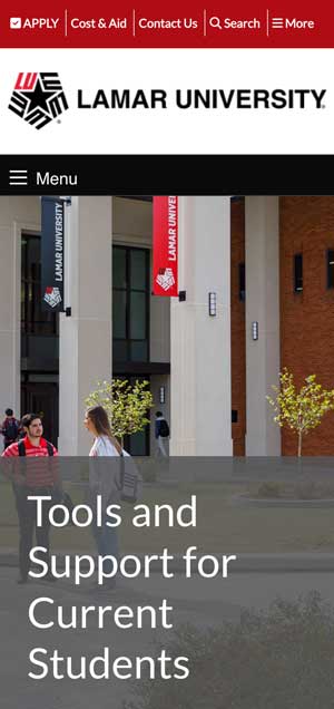 Mobile View for Hero Images