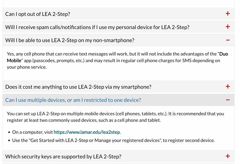 hide-show accordion block example