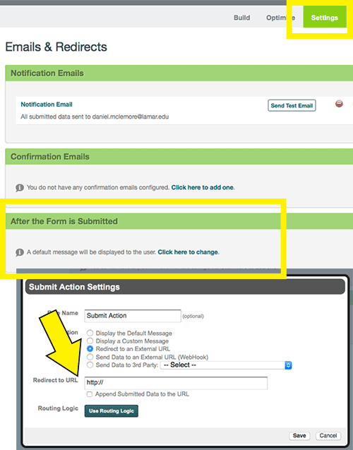 Requirements for using Formstack on LU Sites Lamar University